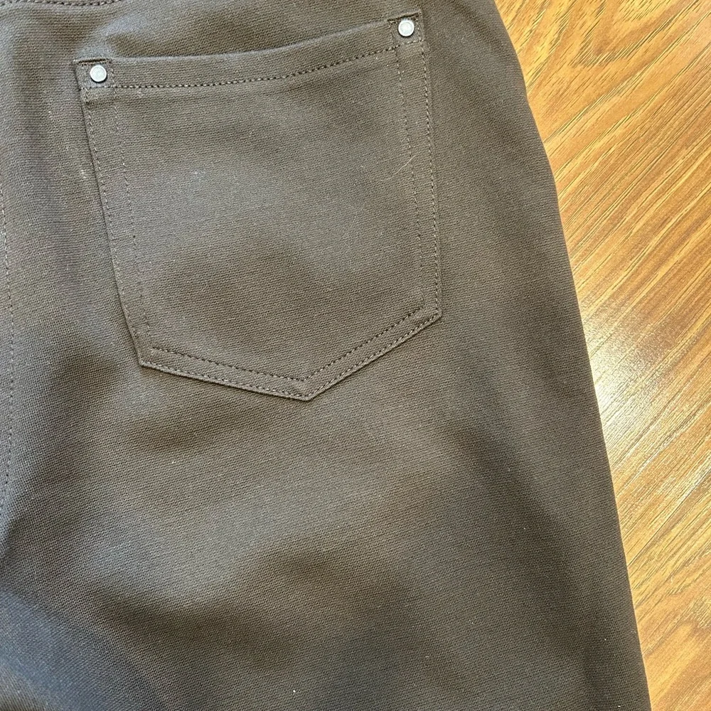 Chico’s Brown SO Slimming Brown Stretch Knit Pants - Picture 3 of 8